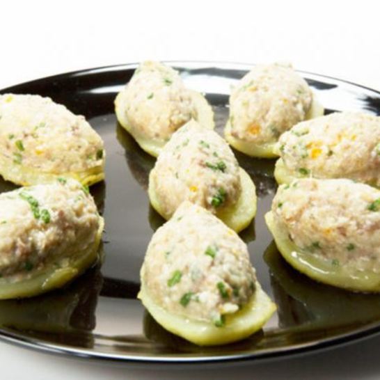 Рецепт запеченного форшмака на картофельных медальонах