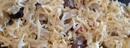 фестонате с фрикадельками в сливках и под сыром. Шаг 7