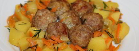 фрикадельки с картофелем в горшочках. Шаг 12