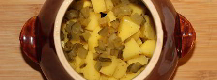 фрикадельки с картофелем в горшочках. Шаг 6