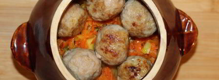 фрикадельки с картофелем в горшочках. Шаг 9