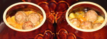 фрикадельки с картофелем в горшочках. Шаг 11