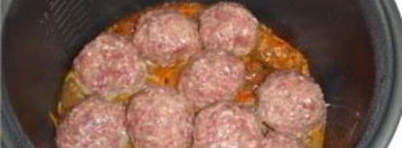 фрикадельки с рисом в мультиварке. Шаг 4