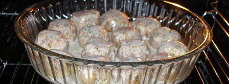 индюшачьи фрикадельки с лимоном в йогуртовом соусе. Шаг 5