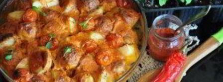 запеченный картофель с фрикадельками. Шаг 9