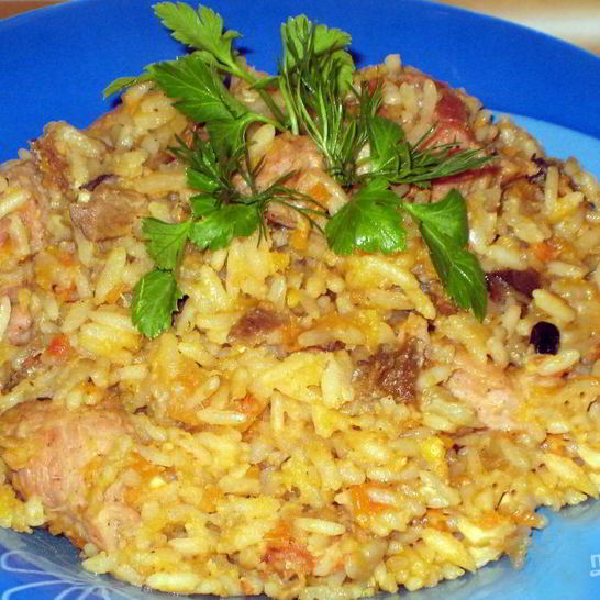 Рецепт чечевицы с рисом, грибами и морковью