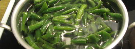 дикий рис со стручковой фасолью и луком-пореем. Шаг 3