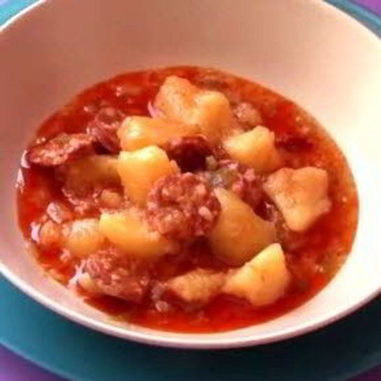 Рецепт картофеля с чоризо по-испански