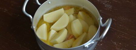 картофель с фасолью и куриной грудкой. Шаг 7