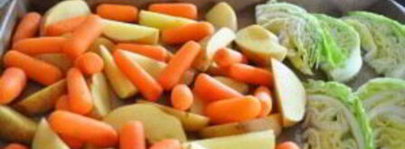 картофель с капустой в духовке. Шаг 5