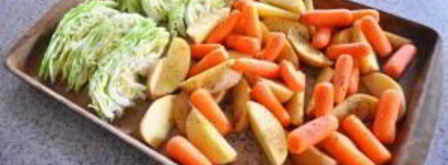 картофель с капустой в духовке. Шаг 6