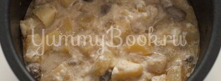 картофель с куриными сердечками в мультиварке. Шаг 6