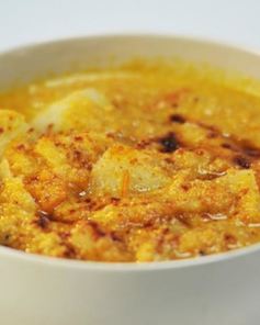 Картофель в мясной подливе