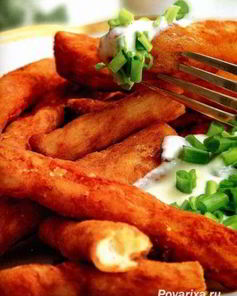 Картофельные крокеты под соусом