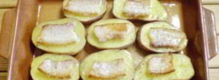 картошка с салом и чесноком в духовке. Шаг 9