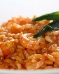 Рис с креветками в соусе терияки