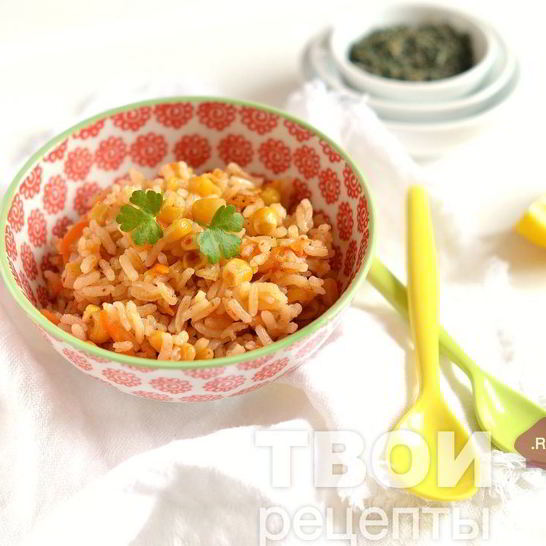 Рецепт риса с кукурузой