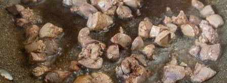 рис с куриной печенью и грибами. Шаг 10