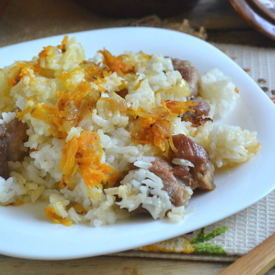 Рецепт риса с мясом в духовке