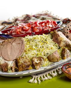 Рис с зеленью