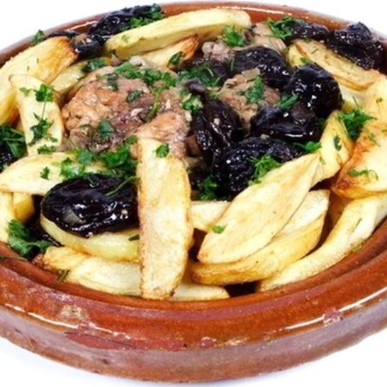 Рецепт жаренной картошки с черносливом