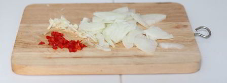 жареный рис с фасолью и грибами. Шаг 3