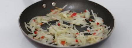 жареный рис с фасолью и грибами. Шаг 4