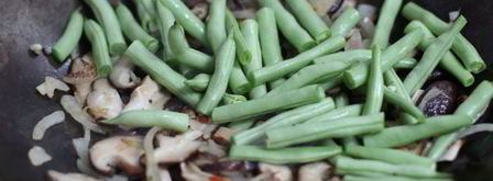 жареный рис с фасолью и грибами. Шаг 7