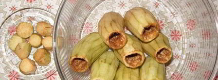 долма из баклажан, помидоров и перца. Шаг 4