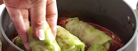 голубцы из молодой капусты с перловкой. Шаг 10