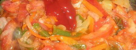 голубцы ленивые паровые под овощным соусом. Шаг 4