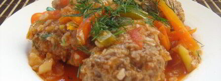 голубцы ленивые паровые под овощным соусом. Шаг 7