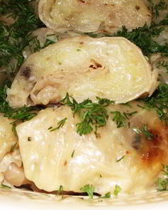 Голубцы с картофелем и грибами