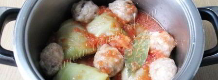 голубцы с курицей, свиной грудинкой и грибами. Шаг 13