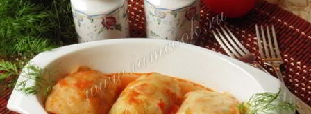 голубцы с курицей, свиной грудинкой и грибами. Шаг 15