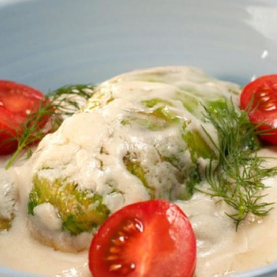 Рецепт голубцов с треской и красным рисом