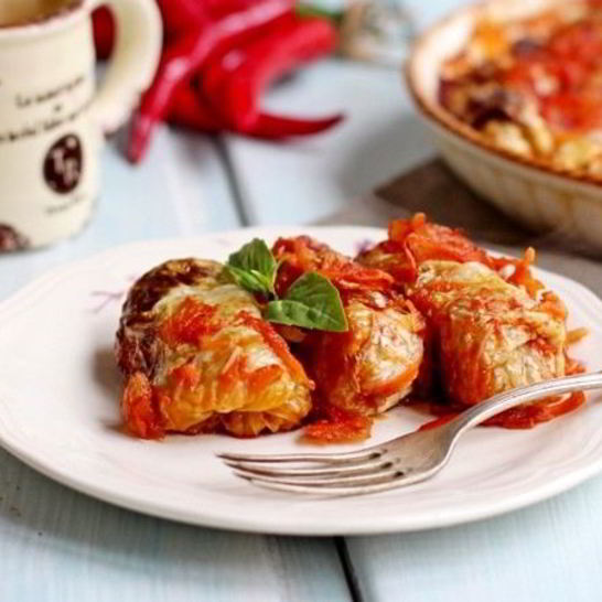 Рецепт постных голубцов с рисом и грибами