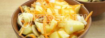 горшочки с грибами в духовке. Шаг 6