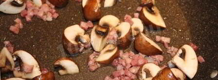 грибы с ветчиной. Шаг 6