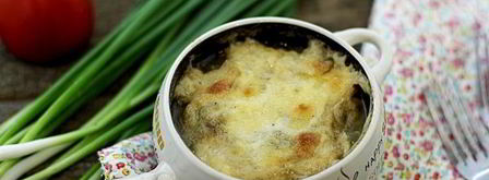 грибы запеченные с соусом бешамель. Шаг 14