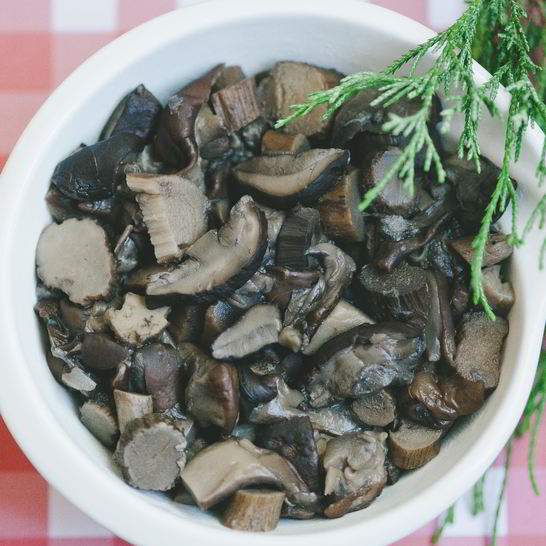 Рецепт отварных лесных грибов