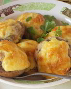 Шампиньоны, фаршированные мясом