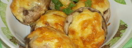 шампиньоны, фаршированные мясом. Шаг 12