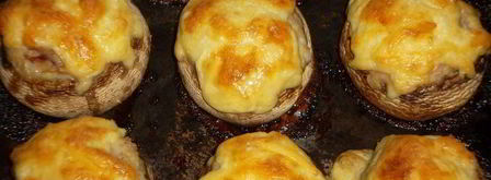 шампиньоны, фаршированные мясом. Шаг 9