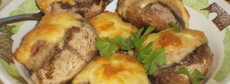 шампиньоны, фаршированные мясом. Шаг 10