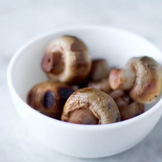 Рецепт шампиньонов на углях