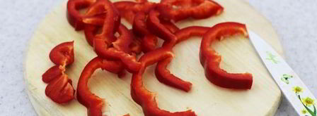 шампиньоны с болгарским перцем и пармезаном. Шаг 5