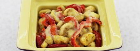 шампиньоны с болгарским перцем и пармезаном. Шаг 10