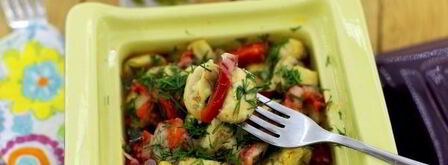 шампиньоны с болгарским перцем и пармезаном. Шаг 11