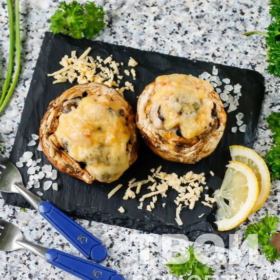 Рецепт шампиньонов с курицей и сыром